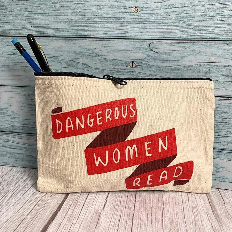 Jane Austen Pencil Case - "Dangerous Women Read"