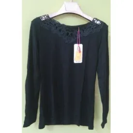 Ketty More Women V-Neck Lace Fit Shirt-KMWSB844
