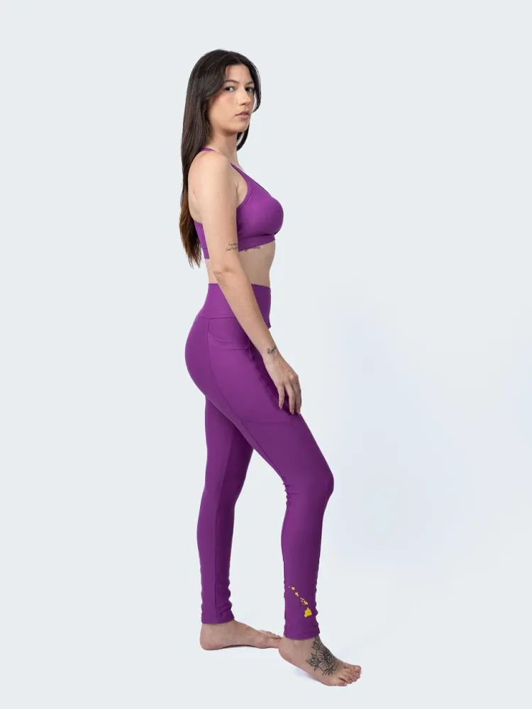 Leggings with Pockets - ORCHID