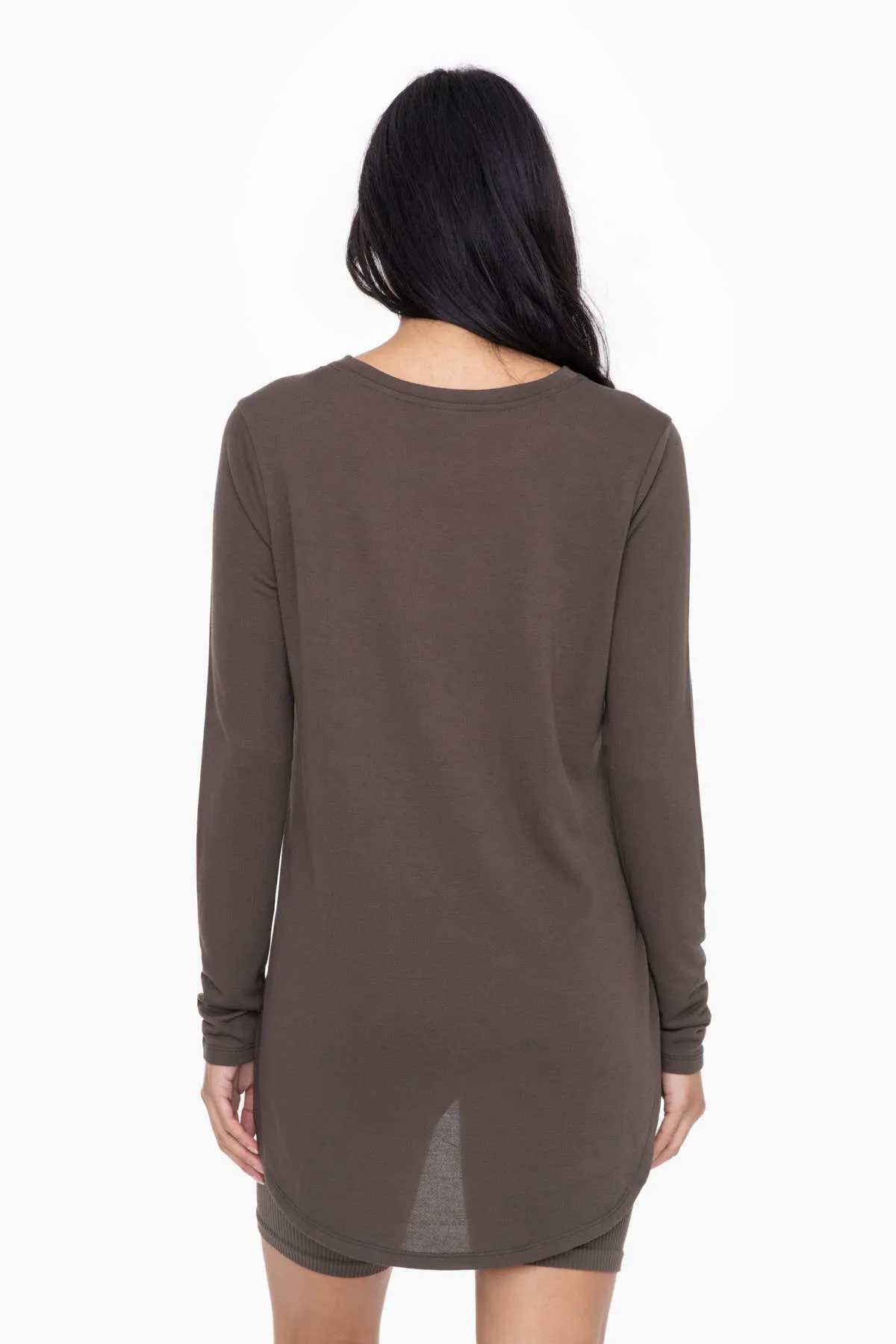 Long Sleeve Flow Top with Side Slit