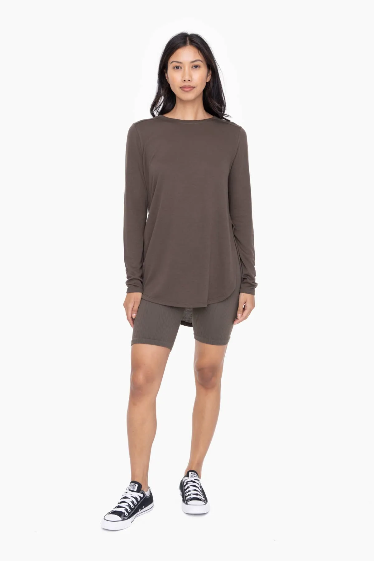 Long Sleeve Flow Top with Side Slit