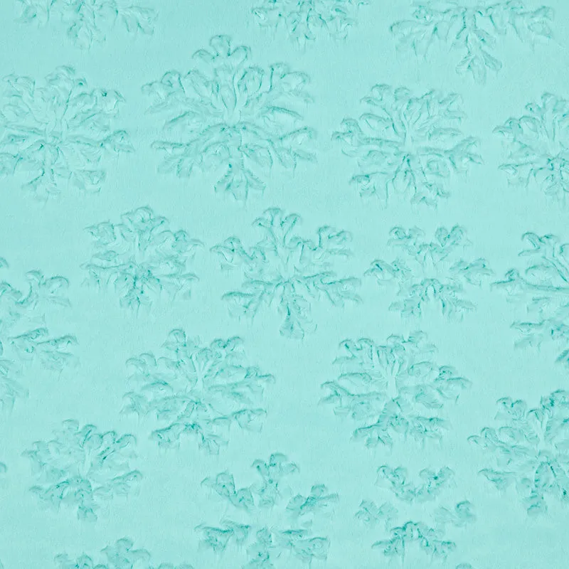 Luxe Cuddle® - Snowflake Saltwater Minky Yardage