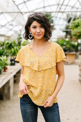 Marigold Ruffled Blouse