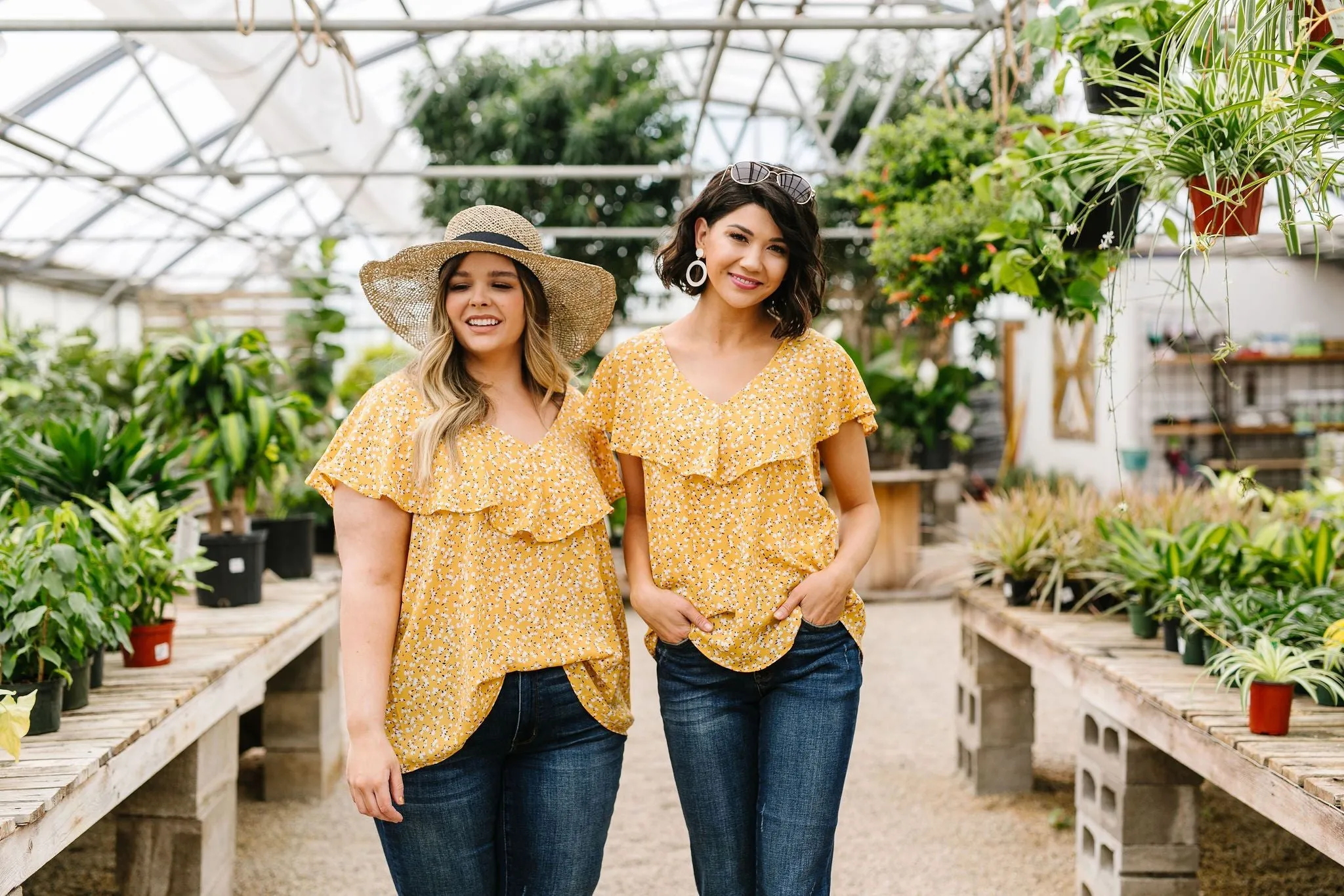 Marigold Ruffled Blouse