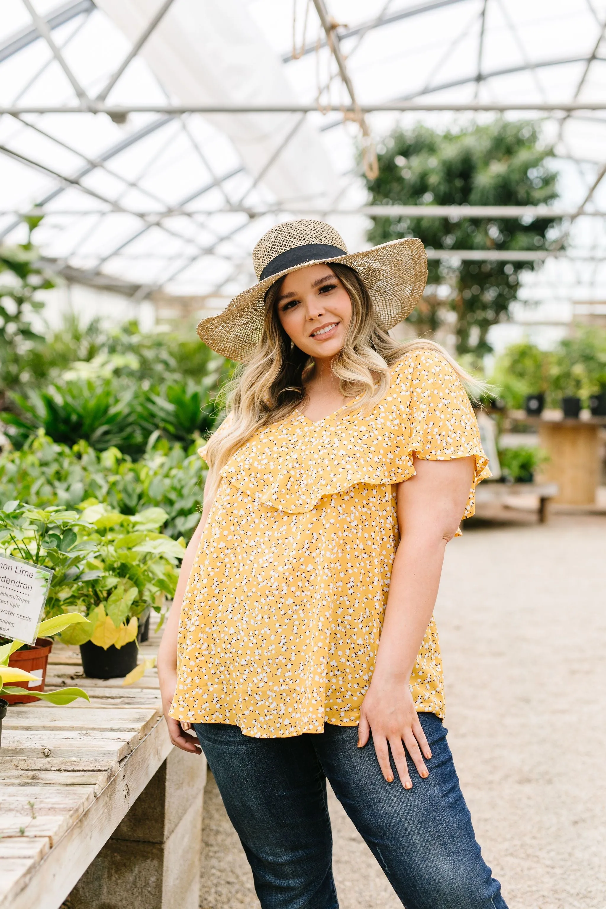 Marigold Ruffled Blouse