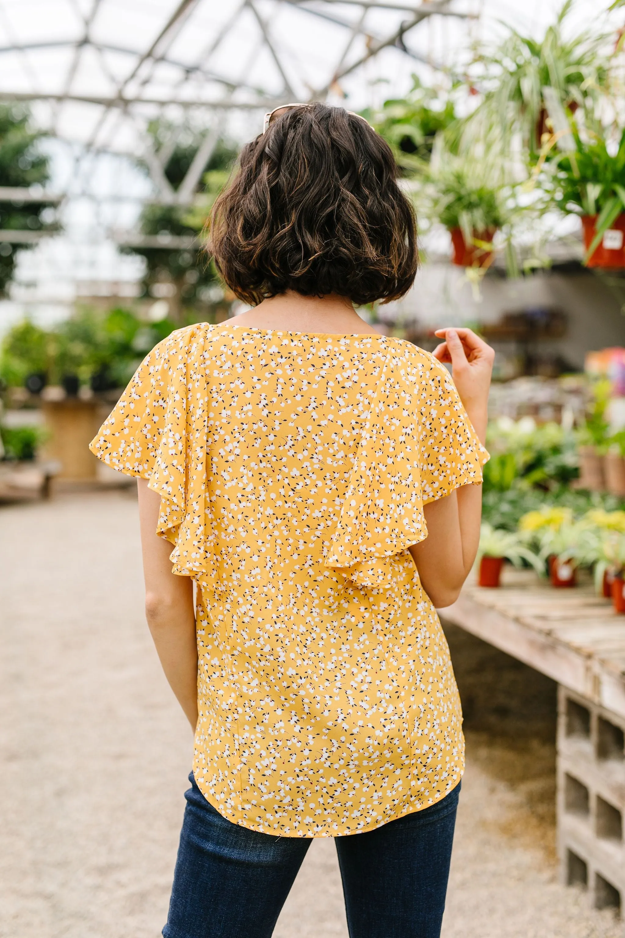 Marigold Ruffled Blouse