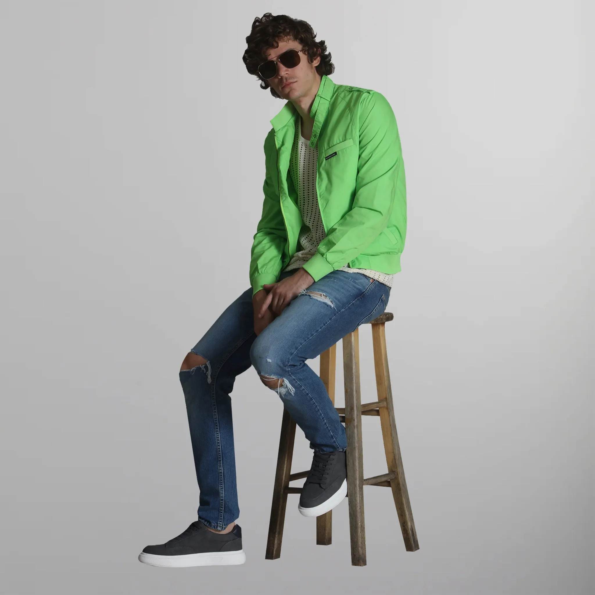 Men's Big & Tall Classic Iconic Racer Jacket