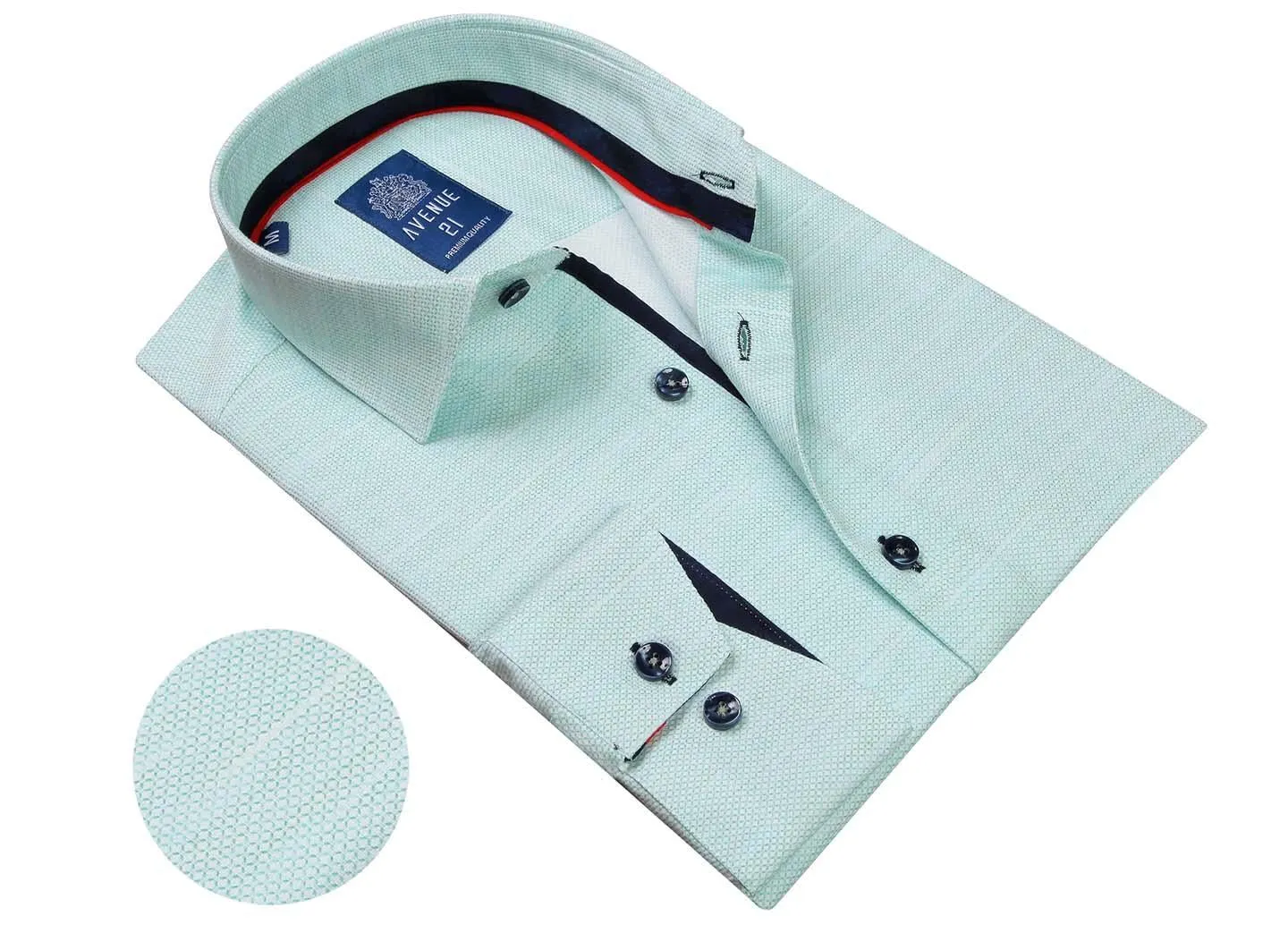 MEN'S DRESS SHIRT BUTTON DOWN MADE IN TURKEY SLIM-FIT | H43