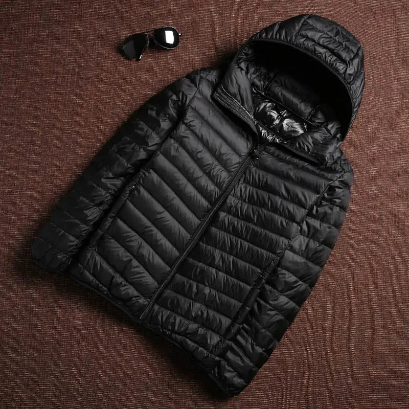 Men's Ultra-Light Hooded Duck Down Jacket