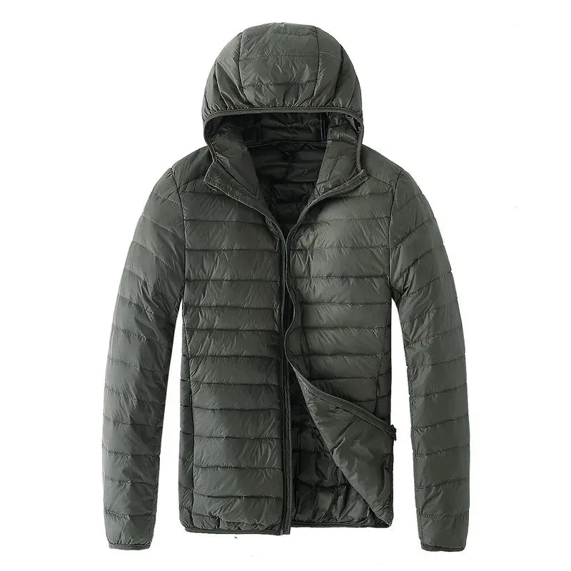 Men's Ultra-Light Hooded Duck Down Jacket
