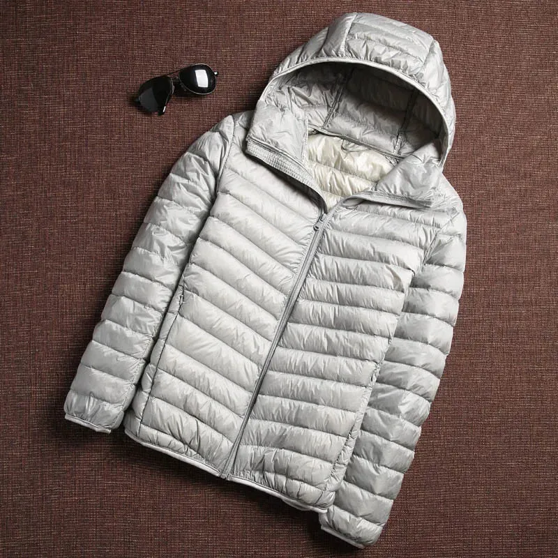 Men's Ultra-Light Hooded Duck Down Jacket