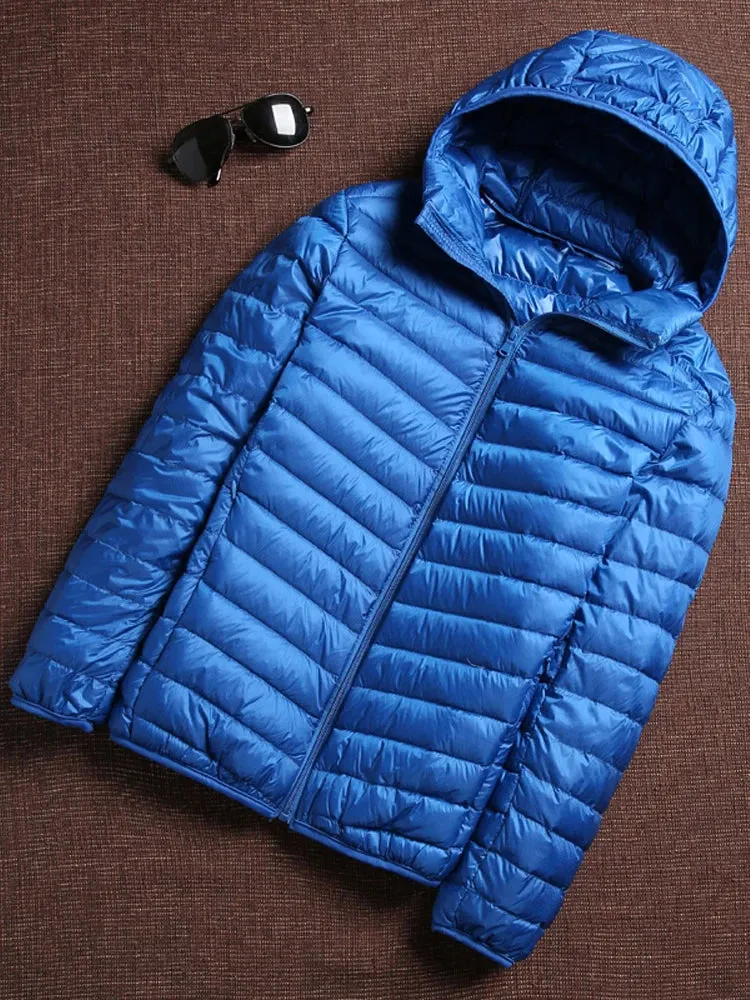 Men's Ultra-Light Hooded Duck Down Jacket