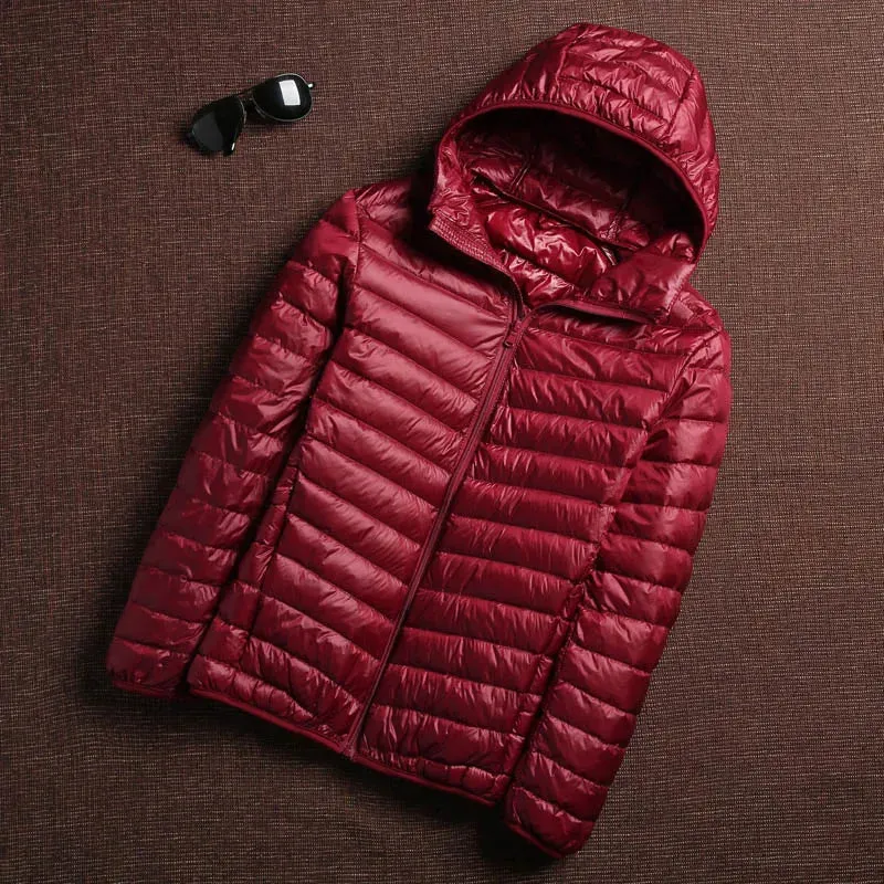 Men's Ultra-Light Hooded Duck Down Jacket