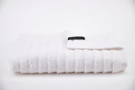 Micro Cotton Set of 2 Waterfall Design White