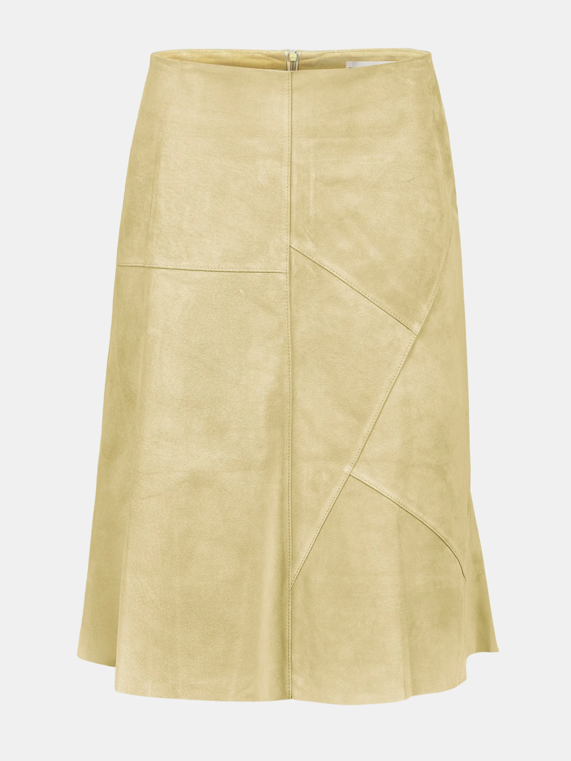 Mila Suede Midi Skirt, Yellow