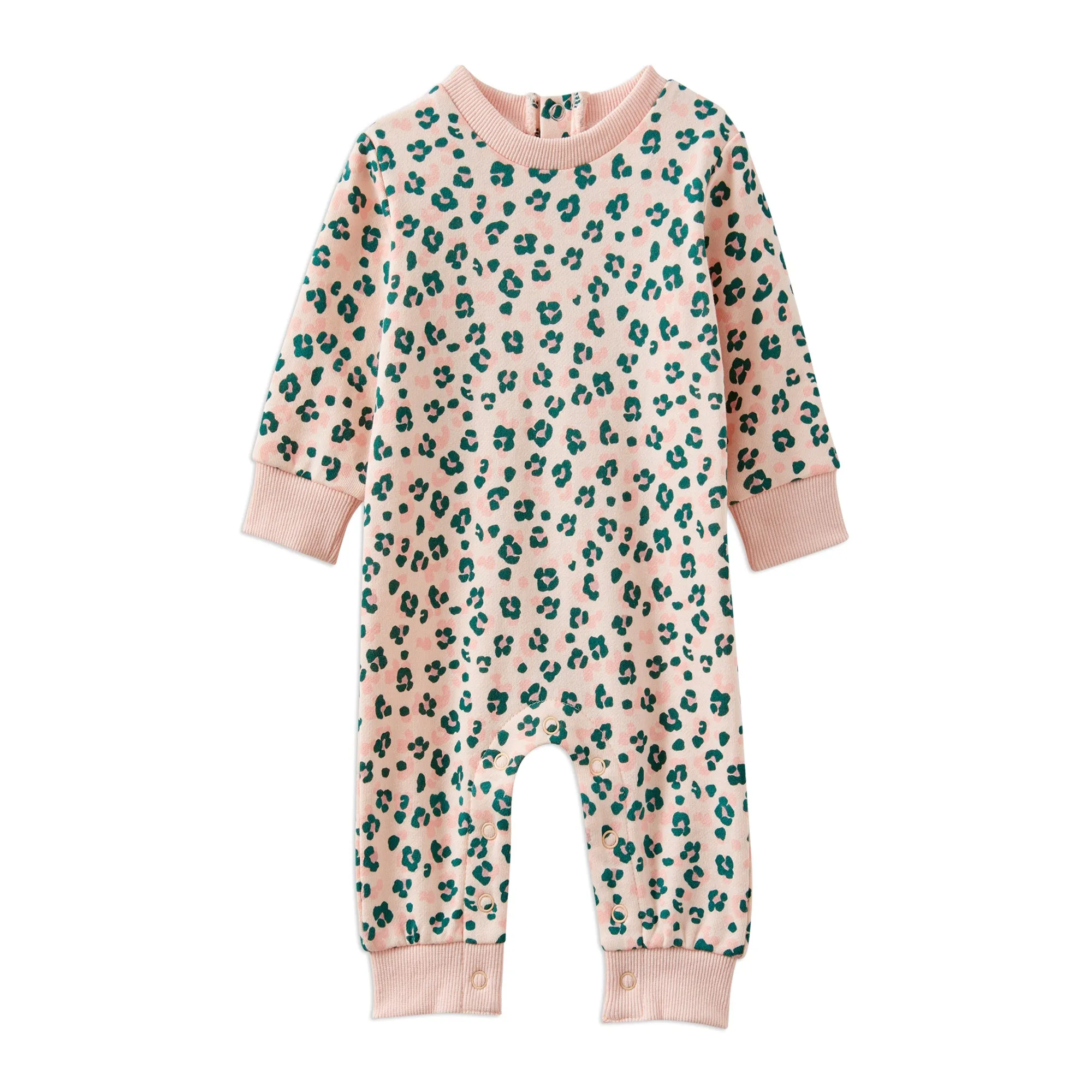 Milky Leopard Fleece Romper