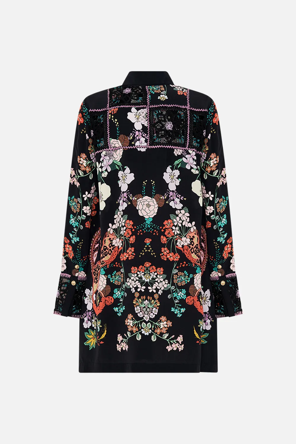 MINI SHIRT CROCHET DRESS WE WORE FOLKLORE