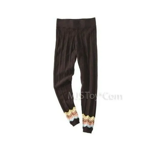 NWT Missoni for Target Brown Zig Zag Sweater Knit Legging for Girl Size L 10/12