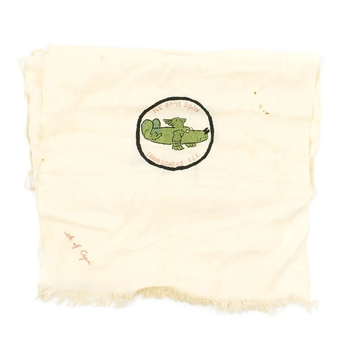 Original U.S. WWII B-24 Liberator 745th Bomb Squadron Lardassaurus Named Bombardier A-2 Flight Jacket