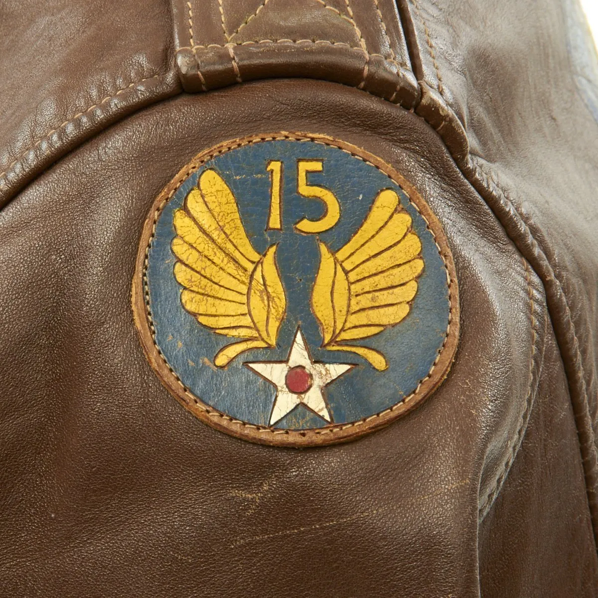 Original U.S. WWII B-24 Liberator 745th Bomb Squadron Lardassaurus Named Bombardier A-2 Flight Jacket