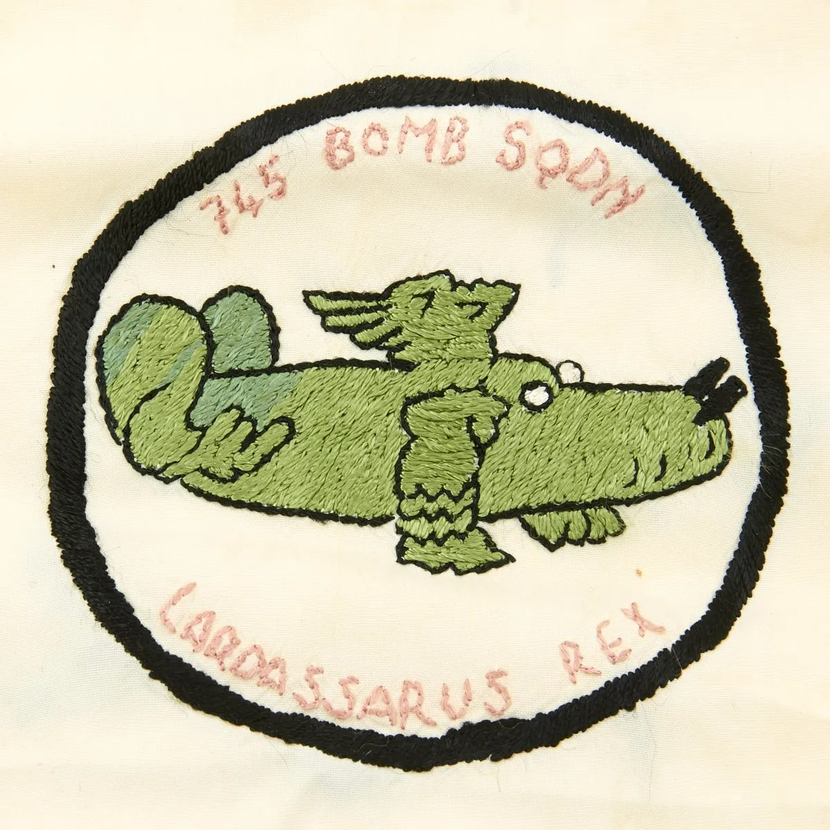 Original U.S. WWII B-24 Liberator 745th Bomb Squadron Lardassaurus Named Bombardier A-2 Flight Jacket