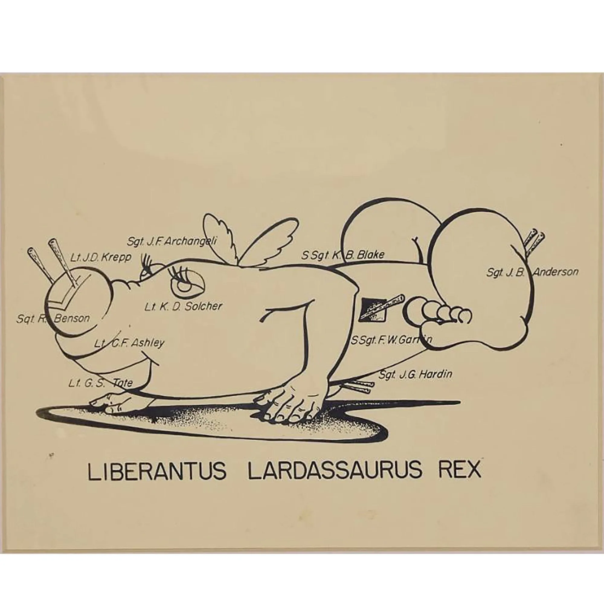 Original U.S. WWII B-24 Liberator 745th Bomb Squadron Lardassaurus Named Bombardier A-2 Flight Jacket