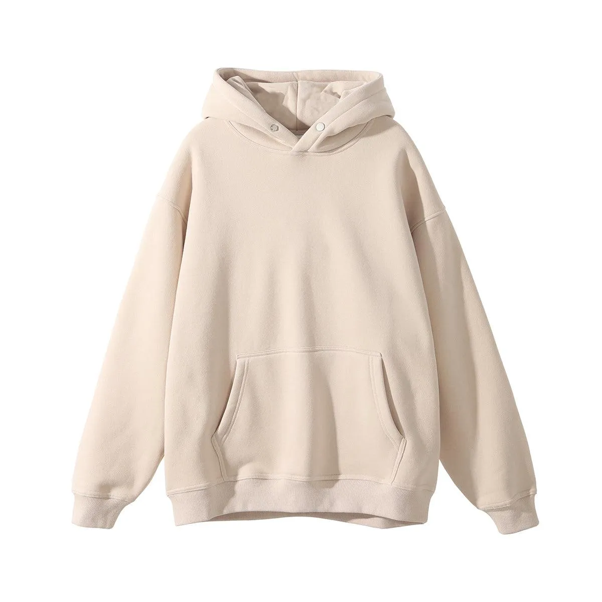 Padded Loose Button Hoodie Couples Jacket Men