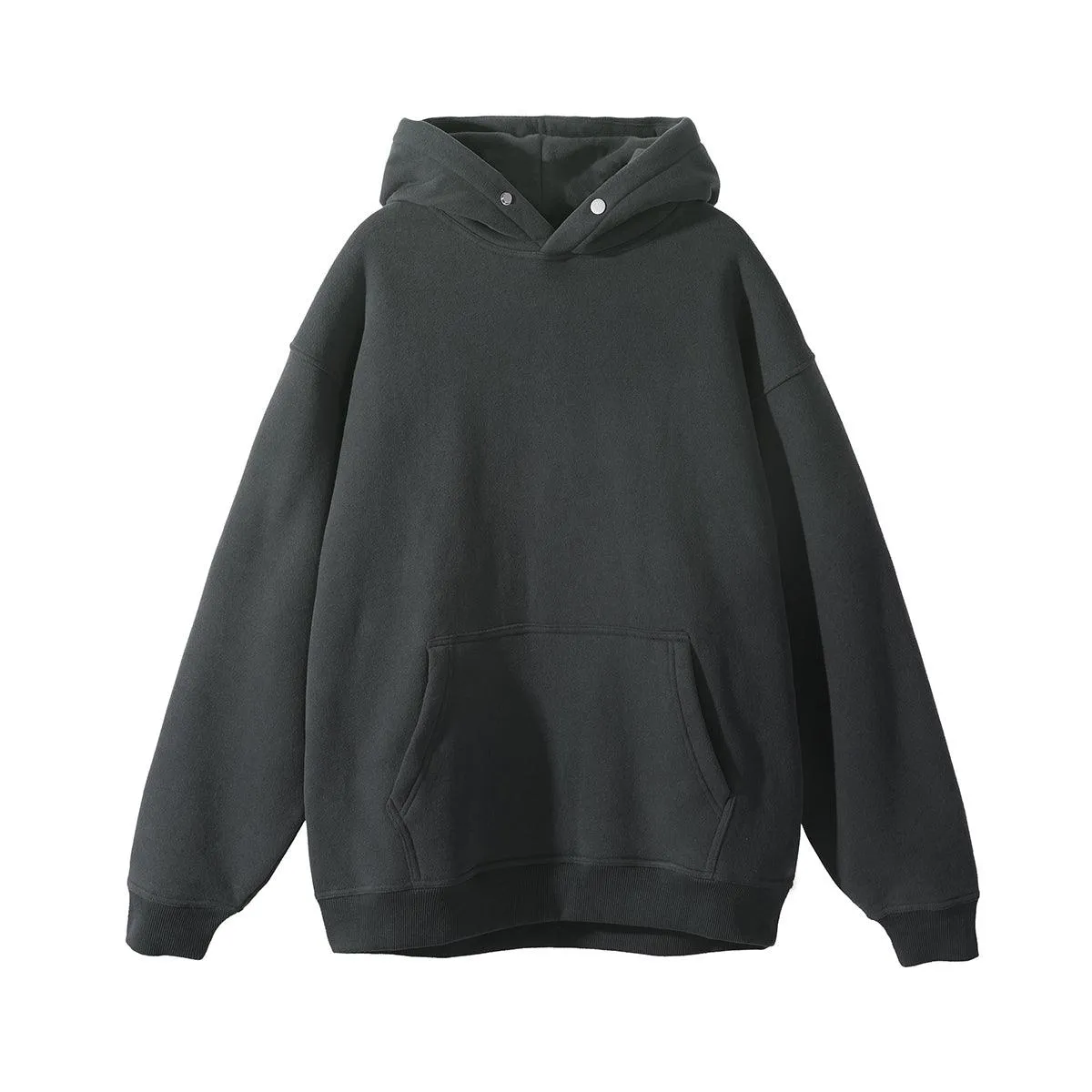 Padded Loose Button Hoodie Couples Jacket Men