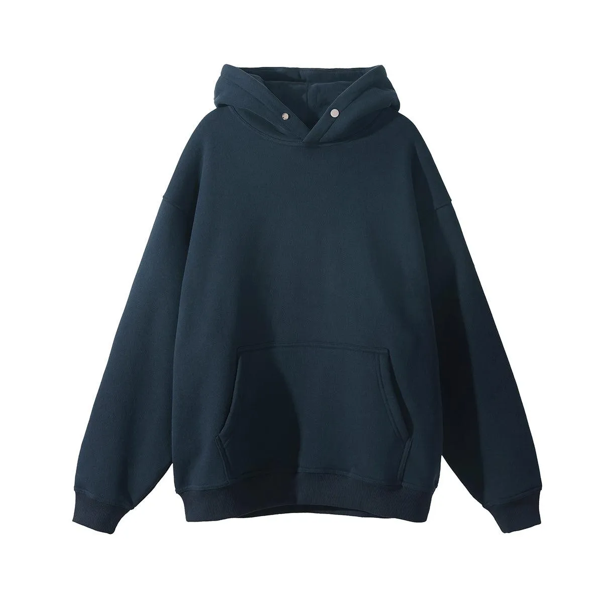 Padded Loose Button Hoodie Couples Jacket Men