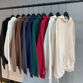 Padded Loose Button Hoodie Couples Jacket Men