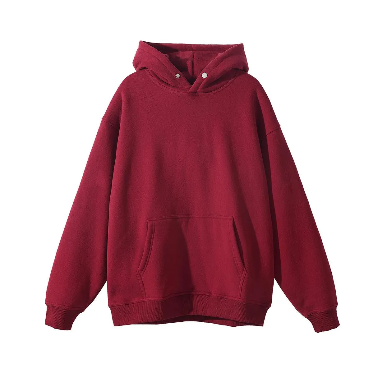 Padded Loose Button Hoodie Couples Jacket Men