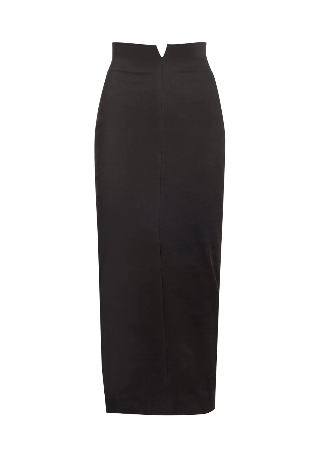 Penelope Italian Stretch Pencil Skirt in Black