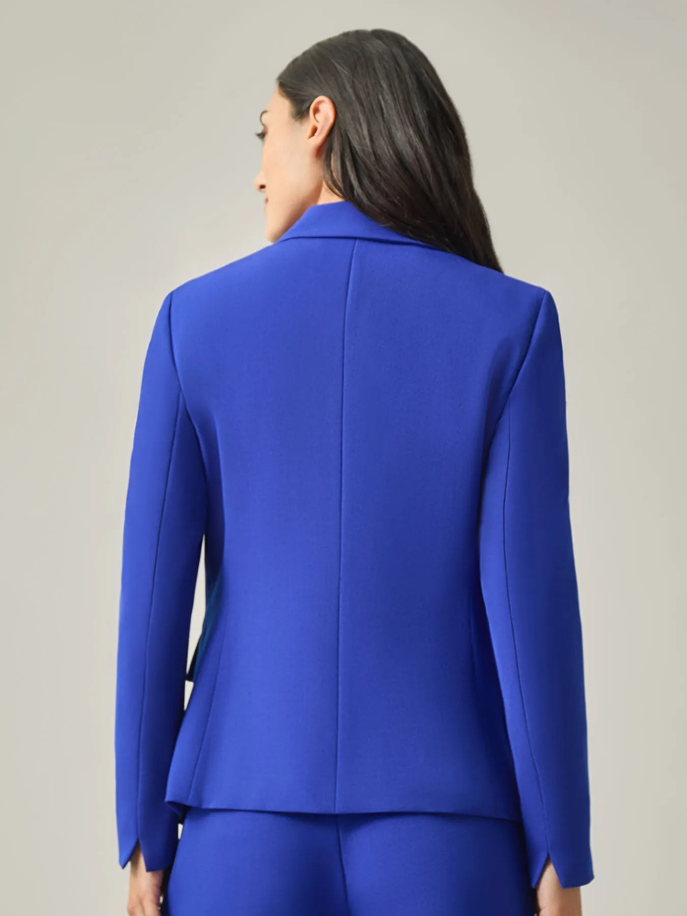 Petite Two-Button Jacket, Iconic Stretch Crepe