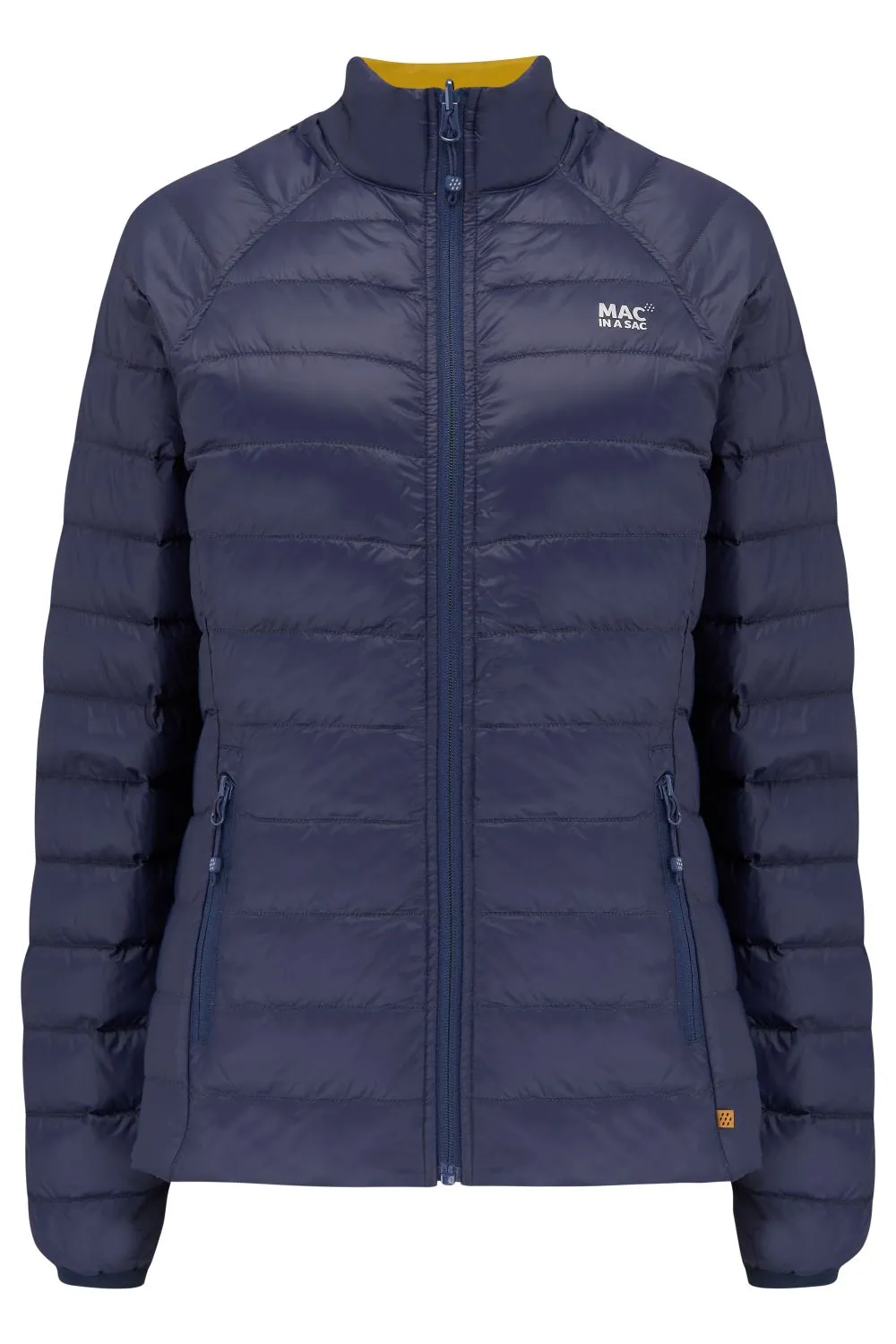 Polar - Packable Women's Down Jacket -  Navy Mustard