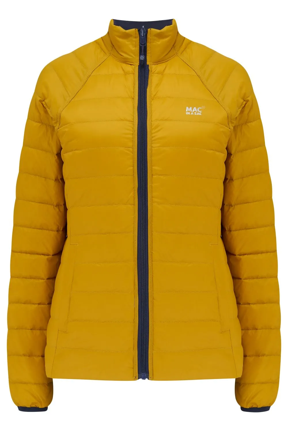 Polar - Packable Women's Down Jacket -  Navy Mustard
