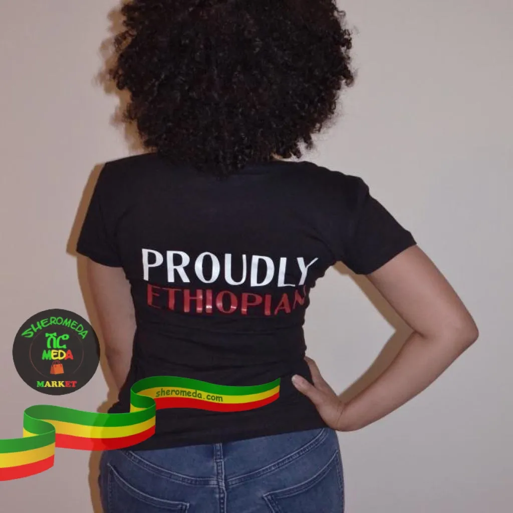 Proudly Ethiopian women shirt
