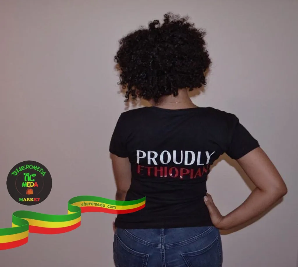 Proudly Ethiopian women shirt