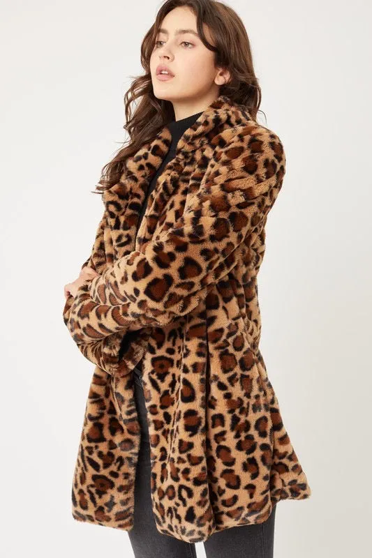 PROWLER Faux Fur Car Coat