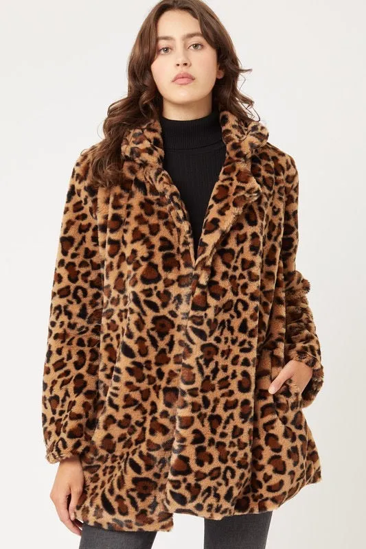 PROWLER Faux Fur Car Coat