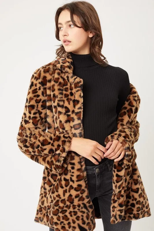 PROWLER Faux Fur Car Coat