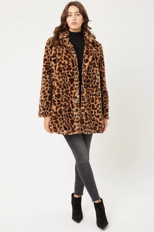 PROWLER Faux Fur Car Coat