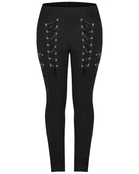 Punk Rave Plus Size Womens Gothic Lacing Leggings