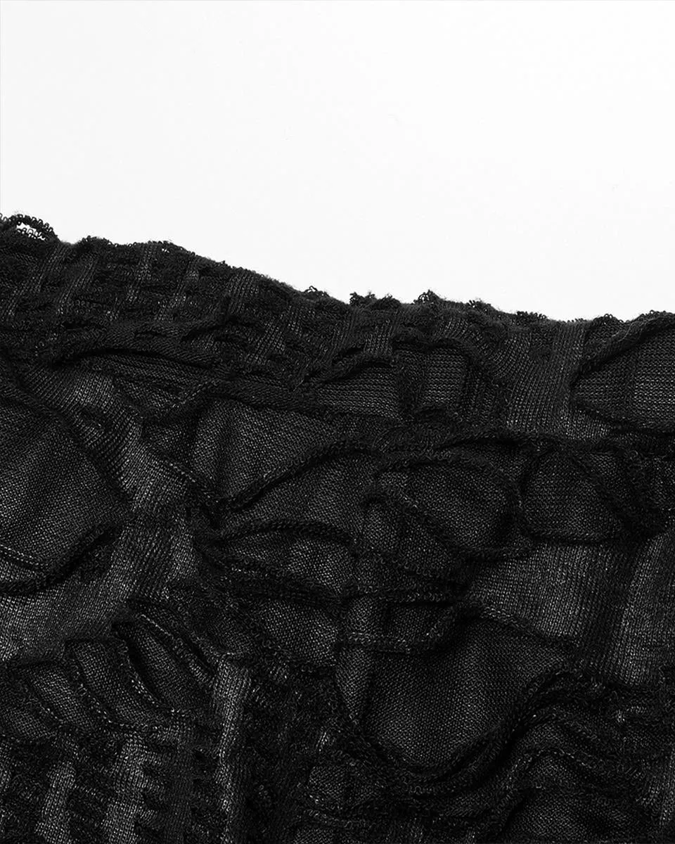Punk Rave Societal Decay Womens Apocalyptic Leggings - Black
