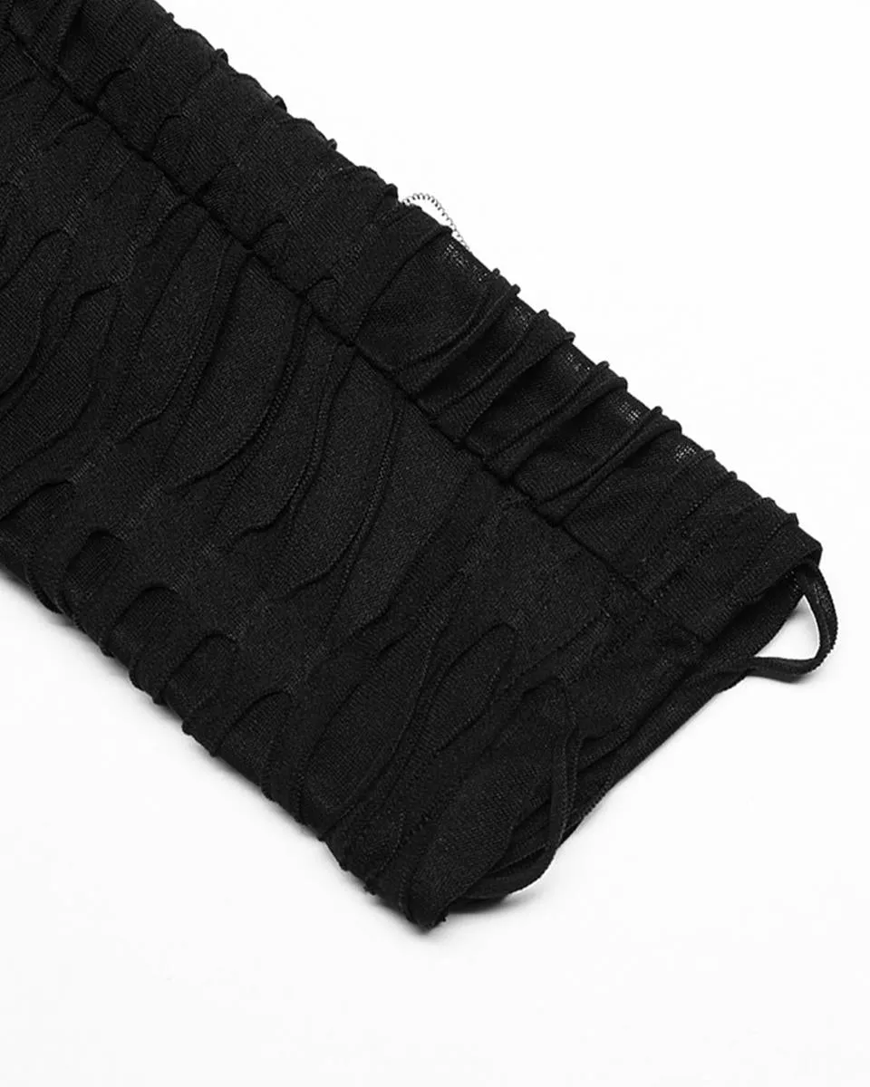 Punk Rave Womens Subterrania Shredded Apocalyptic Grunge Leggings - Black