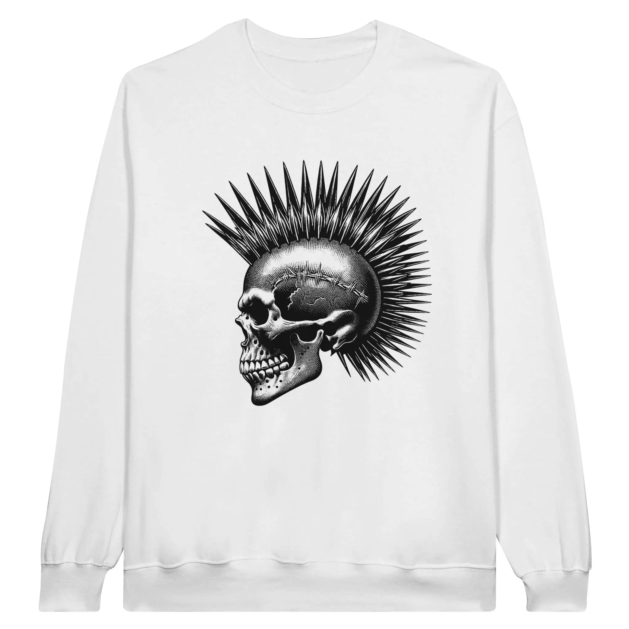 Punk Skull Unisex Crewneck Sweatshirt