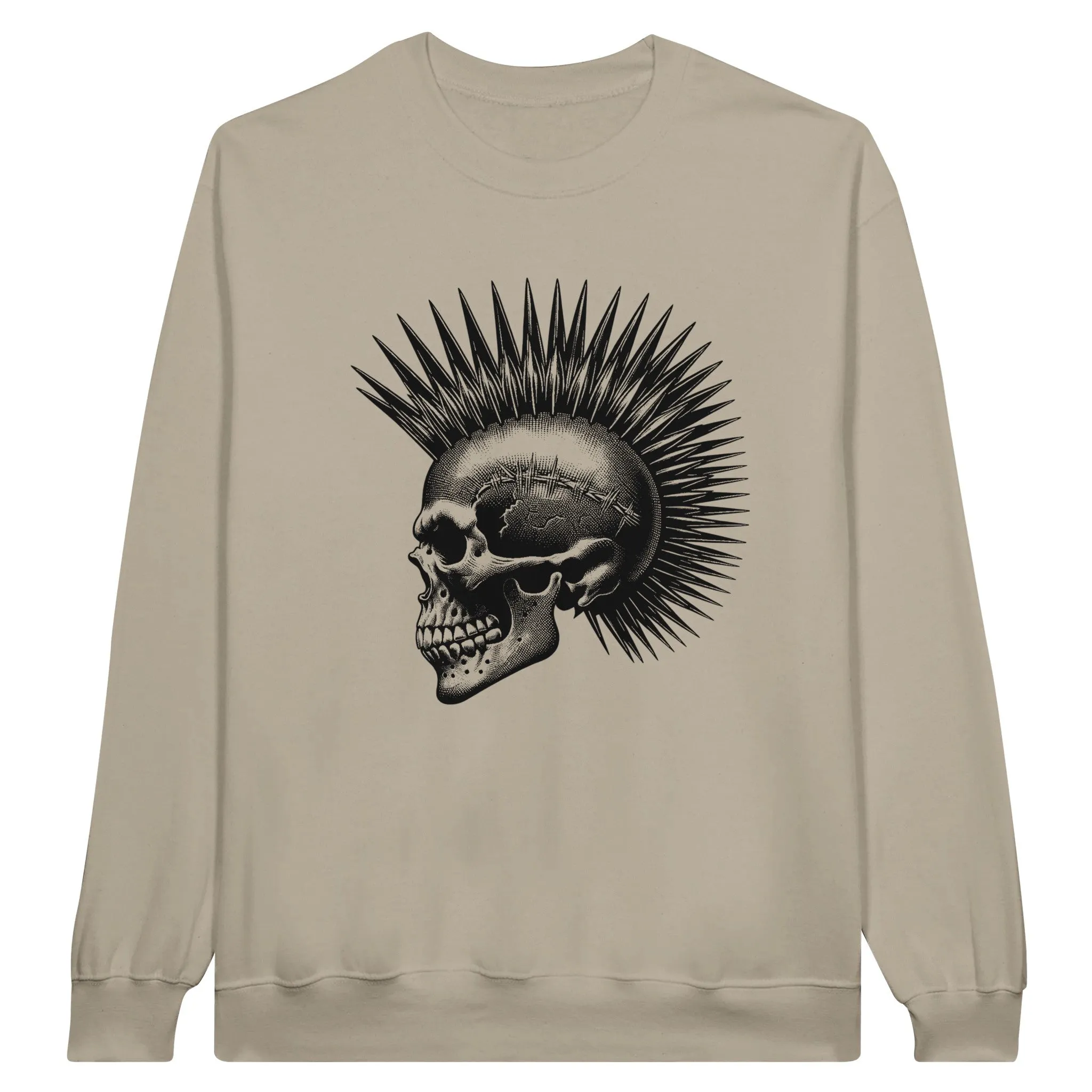 Punk Skull Unisex Crewneck Sweatshirt