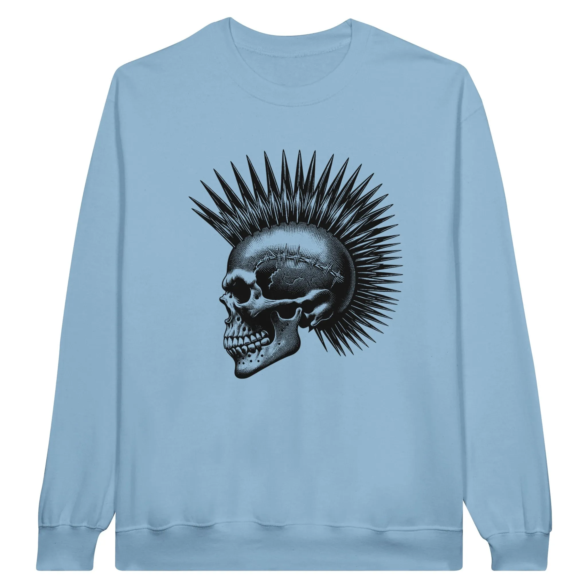 Punk Skull Unisex Crewneck Sweatshirt