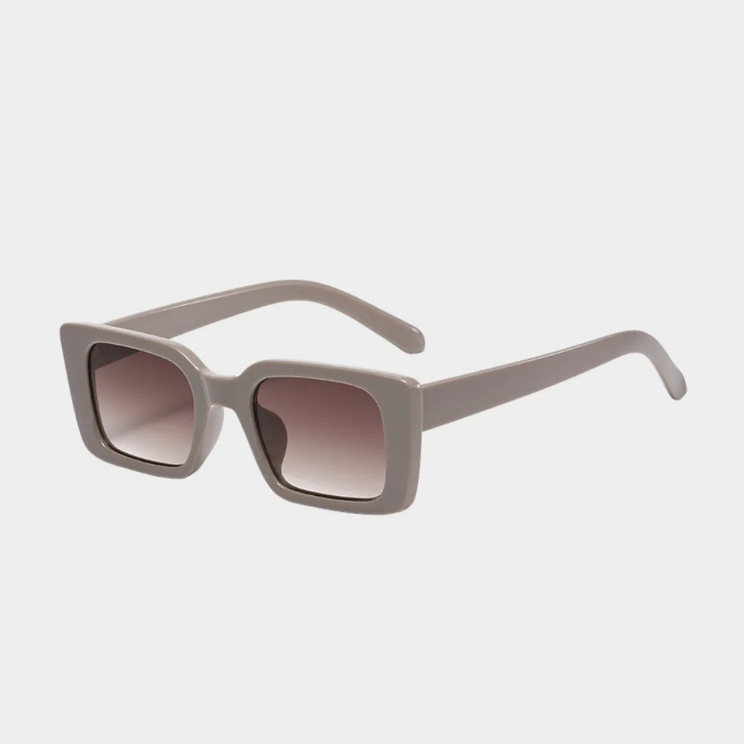 Retro Rectangle Sunglasses  Women UV400 Shades, Multiple Colors, Leopard and Tea Gradient Options