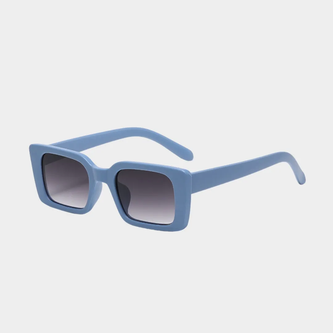 Retro Rectangle Sunglasses  Women UV400 Shades, Multiple Colors, Leopard and Tea Gradient Options