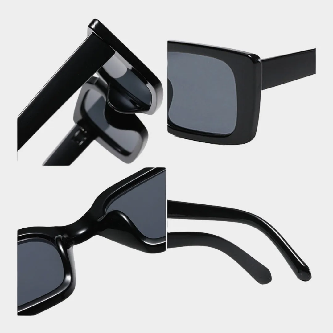Retro Rectangle Sunglasses  Women UV400 Shades, Multiple Colors, Leopard and Tea Gradient Options